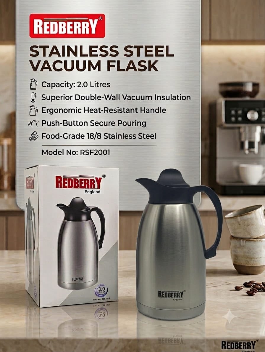 Redberry Stainless Steel Jug Flask - 2L (RSF2001)
