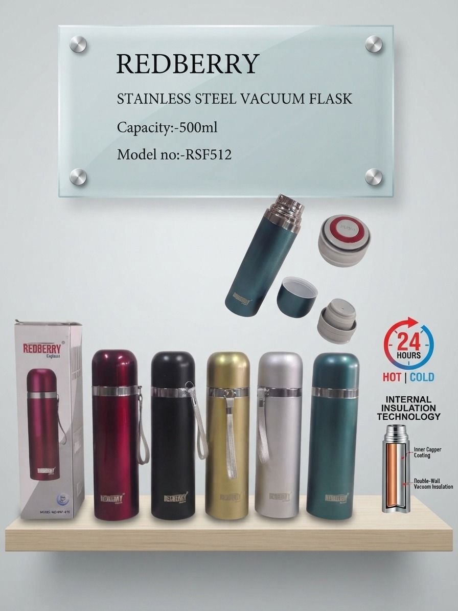 Redberry Steel Flask 500ml Rsf512