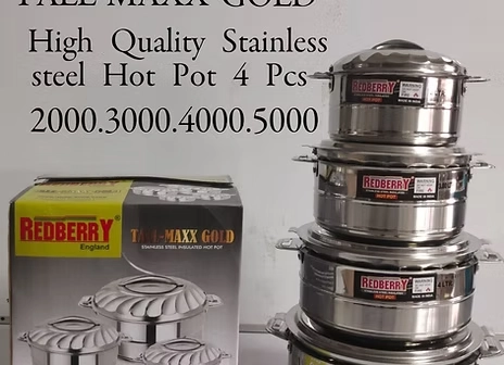 EN12546 R/B TALL MAX GOLD H/POT 4PC 2/3/4/5 RBTMG