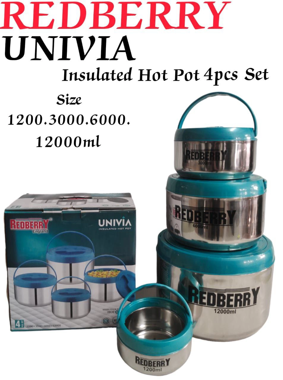 RBUN R/B UNIVA H/POT 4PC 1.2/3/6/12