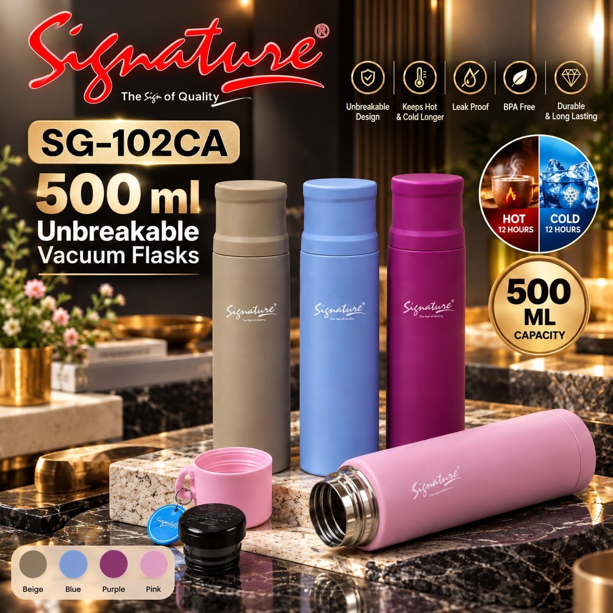 Sg102ca Sig S/S Flask 500ml