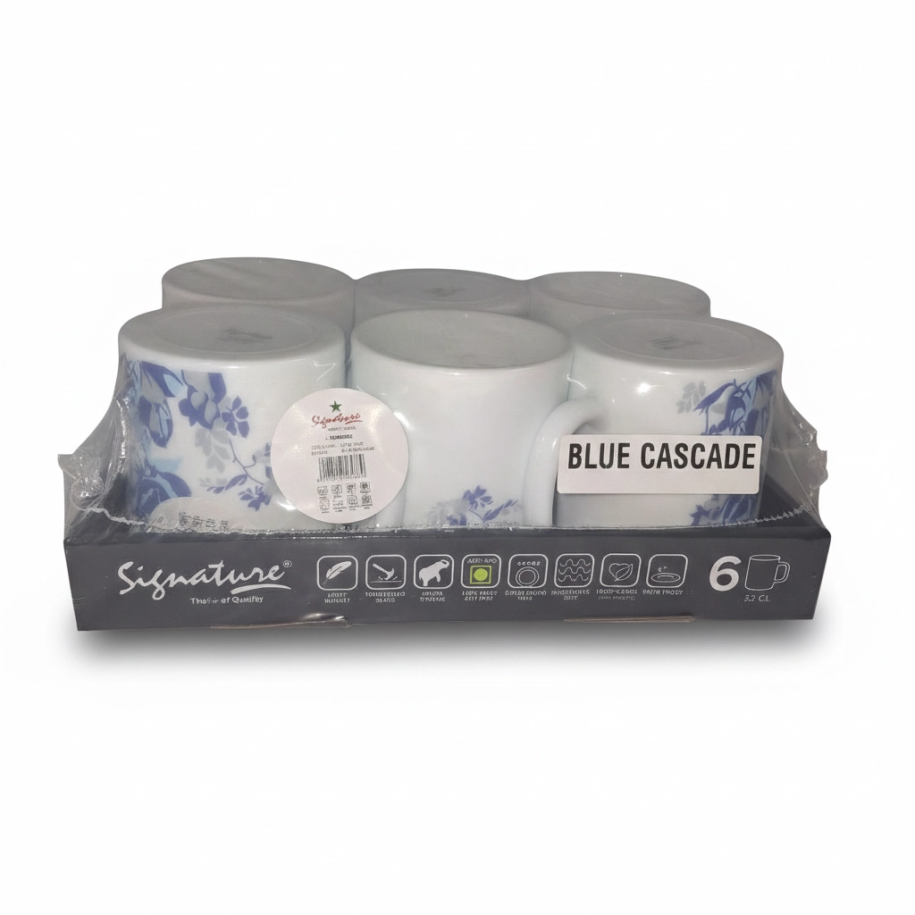 32BLCA SIG BLUE CASCADE 32CL MUG 6PC