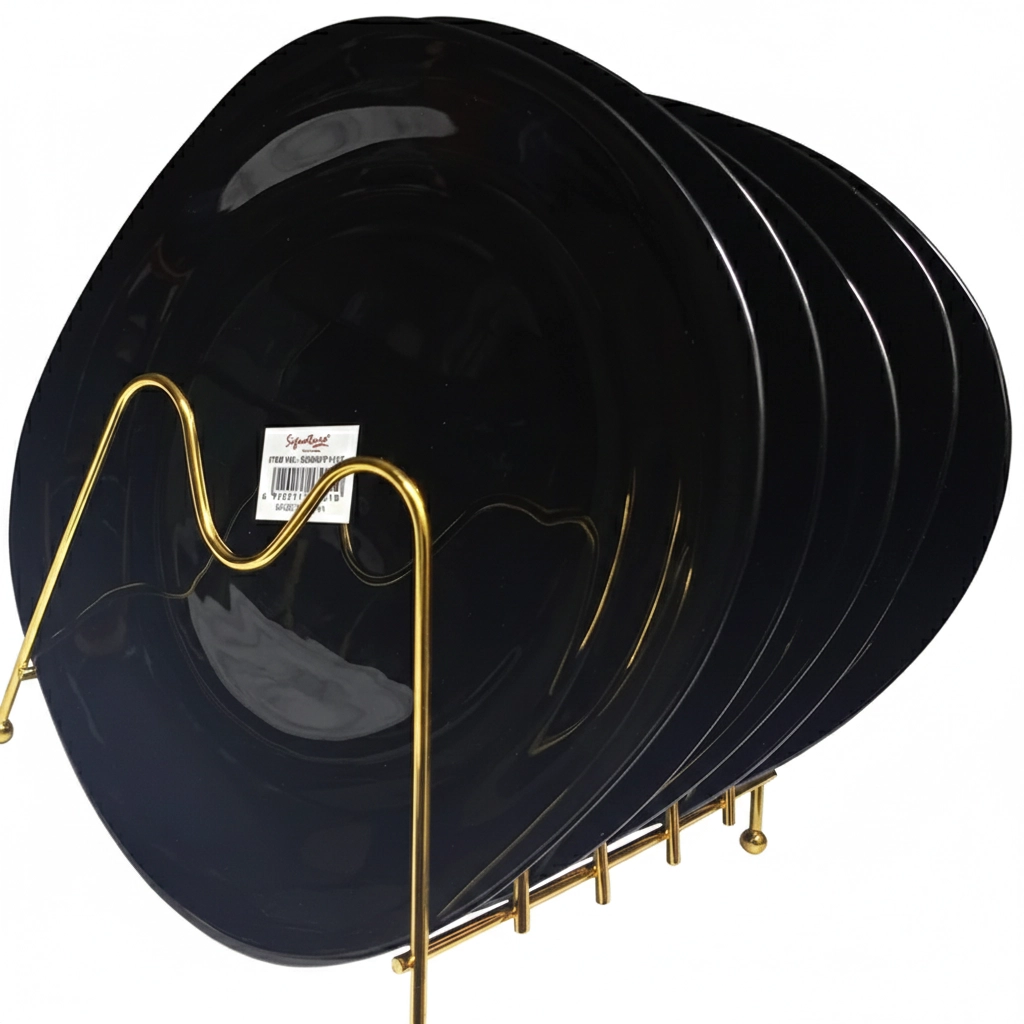 BSPSQ NFP85T SIG BLACK SIDE PLATE SQ 6PC