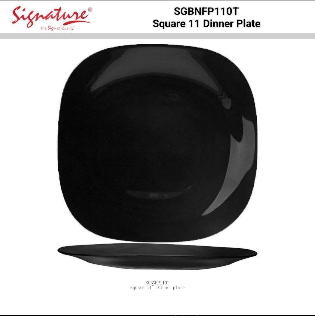 BSQDP NFP110T SIG SQ BLACK DINNER PLATE 6PC