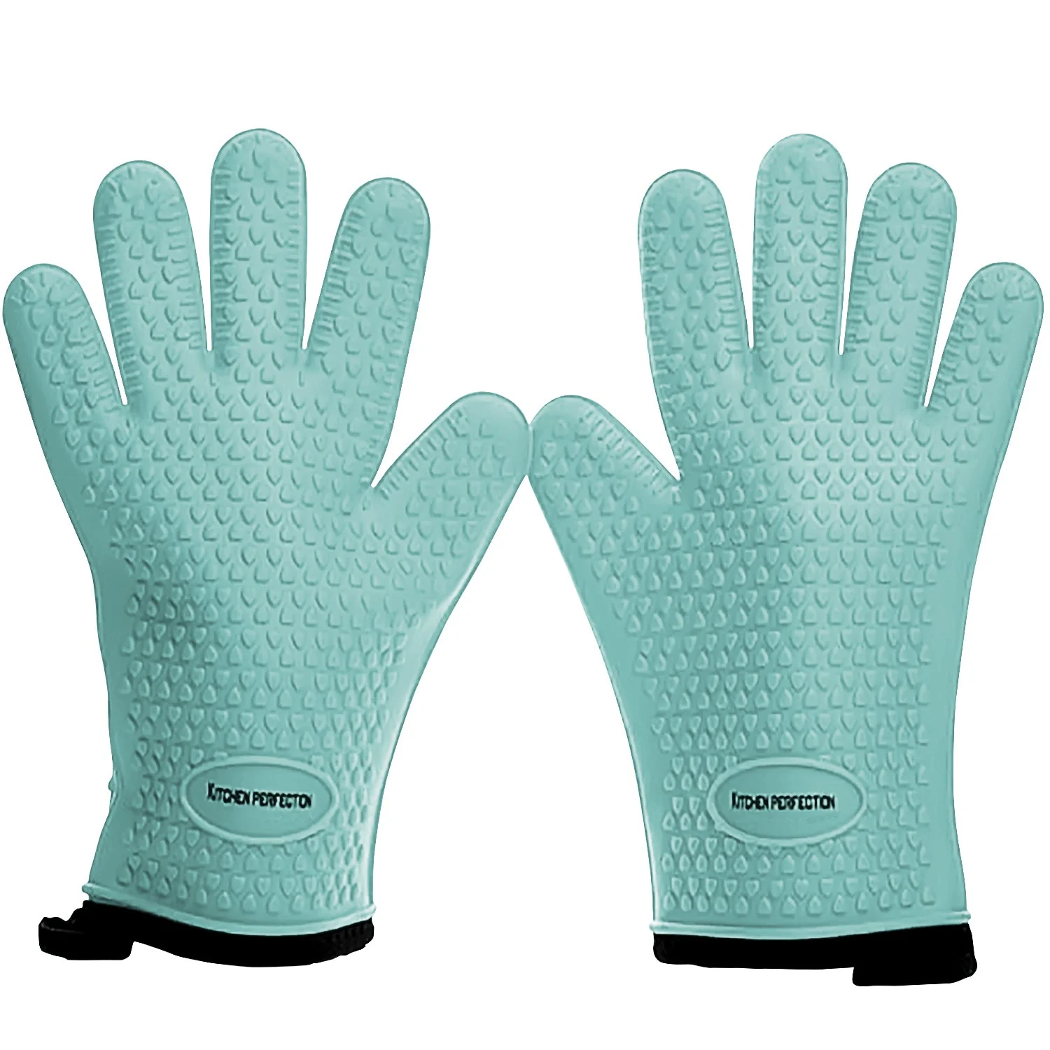 Silicone Oven Gloves - 28cm Heat-Resistant Kitchen Mitts