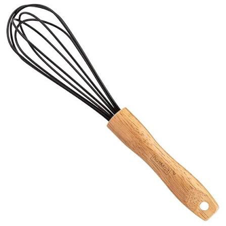 NS347873 SILICONE WHISK WOODEN HANDLE 243254