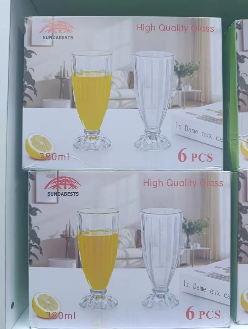 Sudabest Ice Cream Glass Set 6 Pieces 380ml