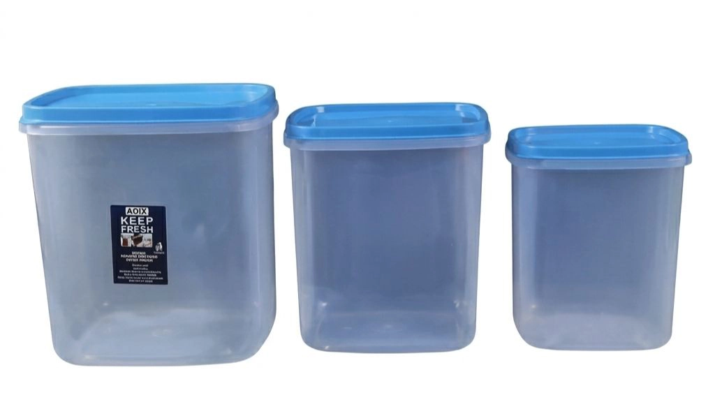 Keep Fresh Square Container Set – 3 Pieces