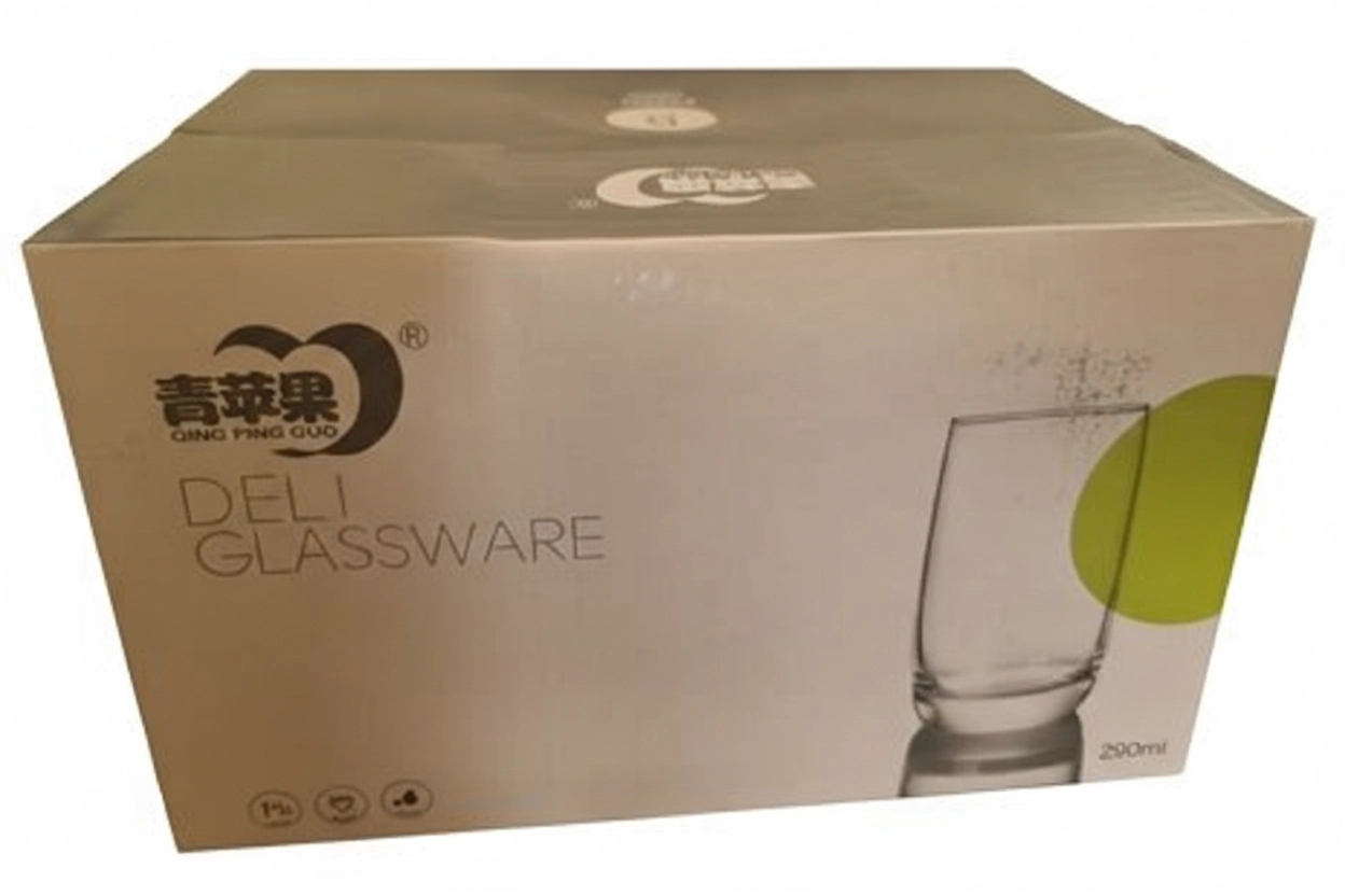 333993 ES5302 R/B DELI GLASS 315ML 6PC