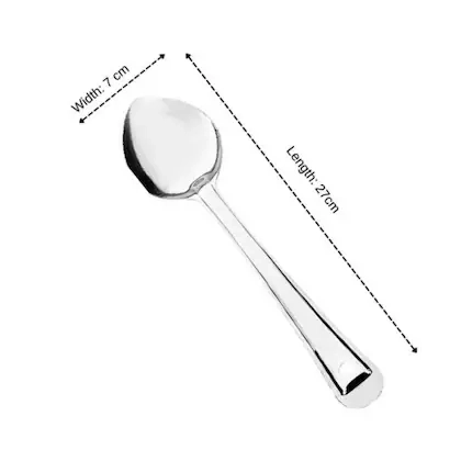 Vinod Ultra Metro Stainless Steel Basting Spoon - 27cm Long, 7cm Wide