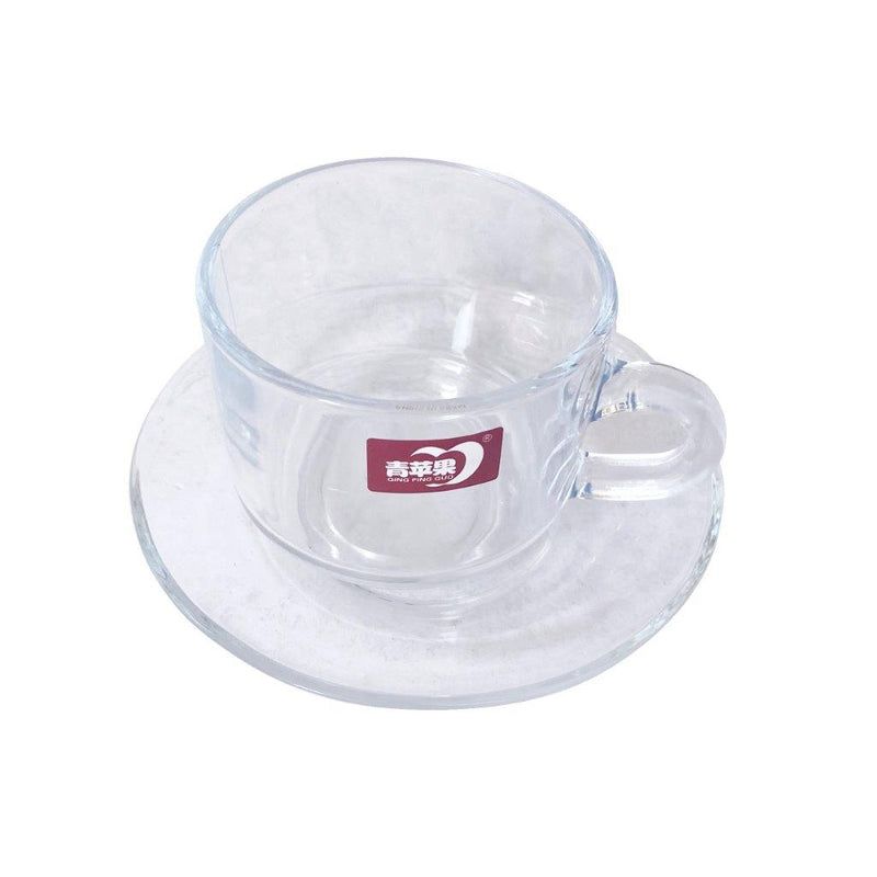 Deli Clear Cup & Saucer Set - 6 Pieces (CF001L12)
