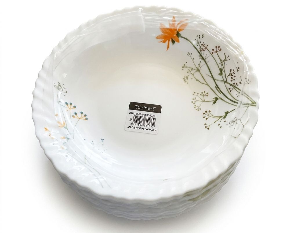 Ziva Peach Soup Plate Set - 6 Pieces (Q3342)