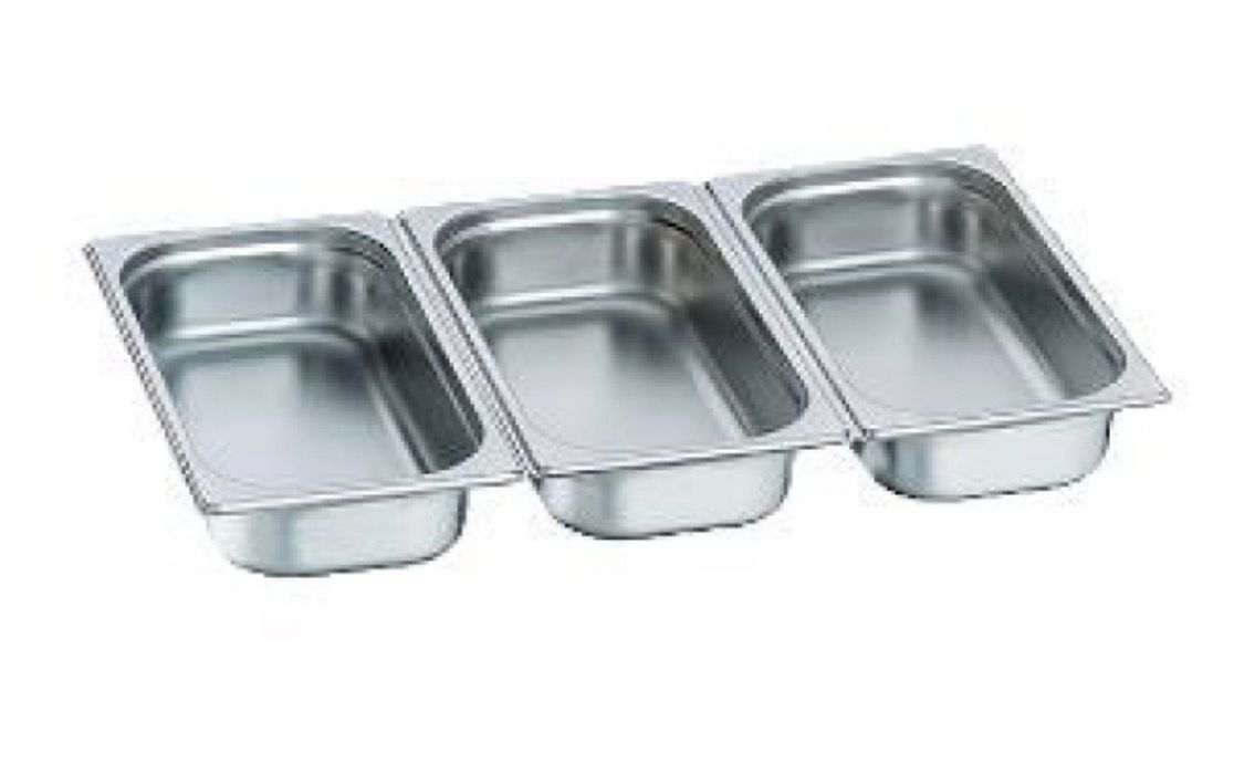 Chelfing dish triple