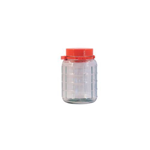 Bon Appétit Glass Jar - 5L Round with Red Lid (HMBA98)