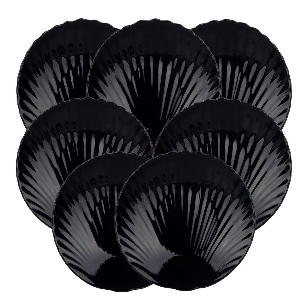 Sig Black Shell Dinner Plate 6pc
