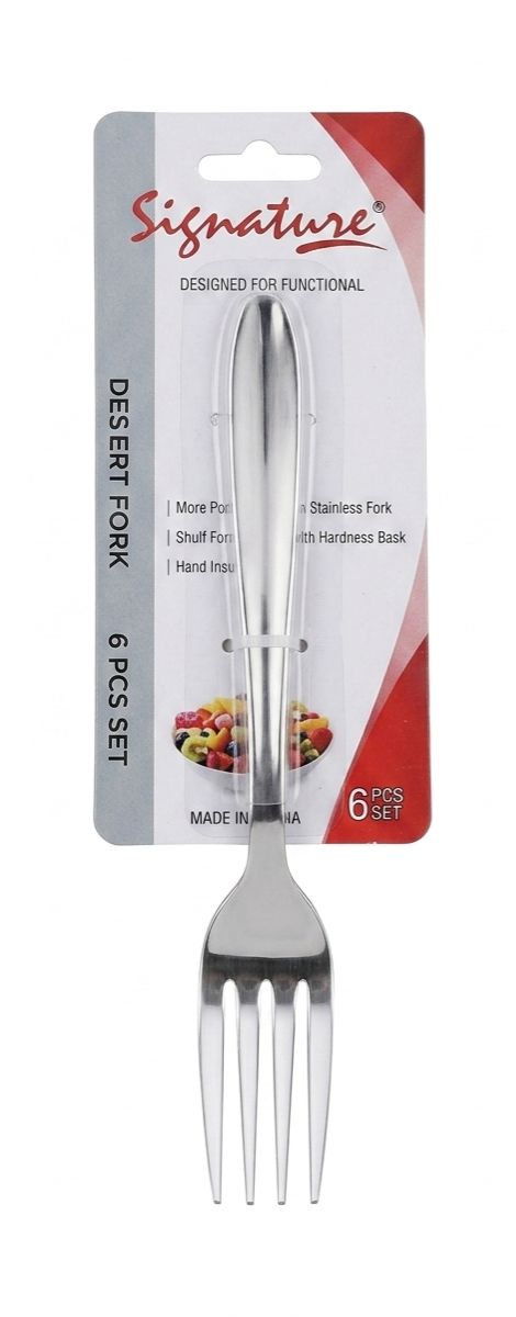 Signature Dessert Fork Set - 6 Pieces (SGDF6)