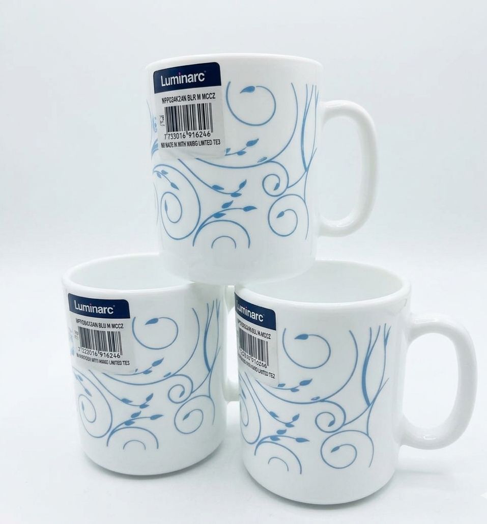 Luminarc Essence Adiva Blue Mugs - 32cl, 6 Pieces (EAB32)