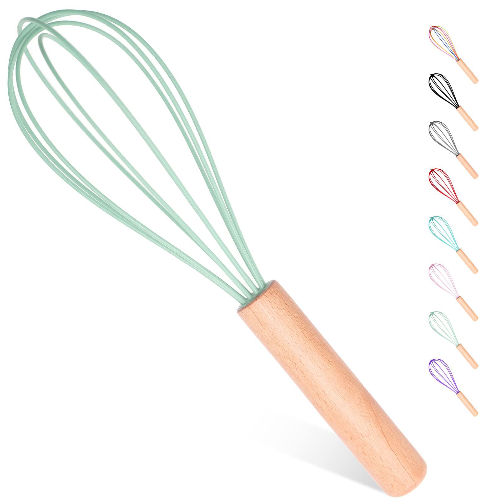 Silicone Whisk with Wooden Handle (NS347873)