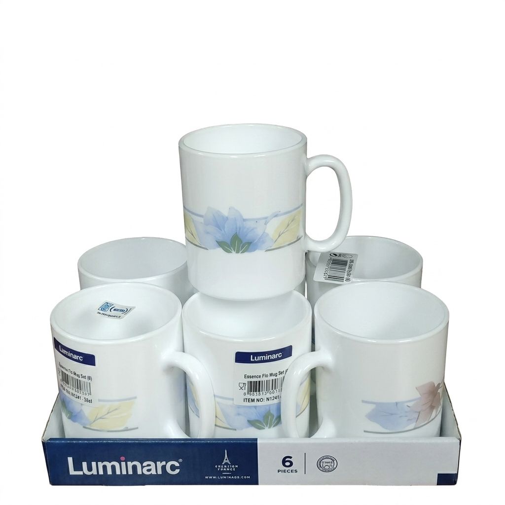 Luminarc Flo Mugs - 32cl, 6 Pieces (N1241)