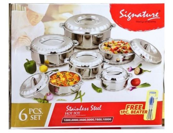 Signature Hot Pot 6 pcs set With Free Egg Beater (Sghp6egg)