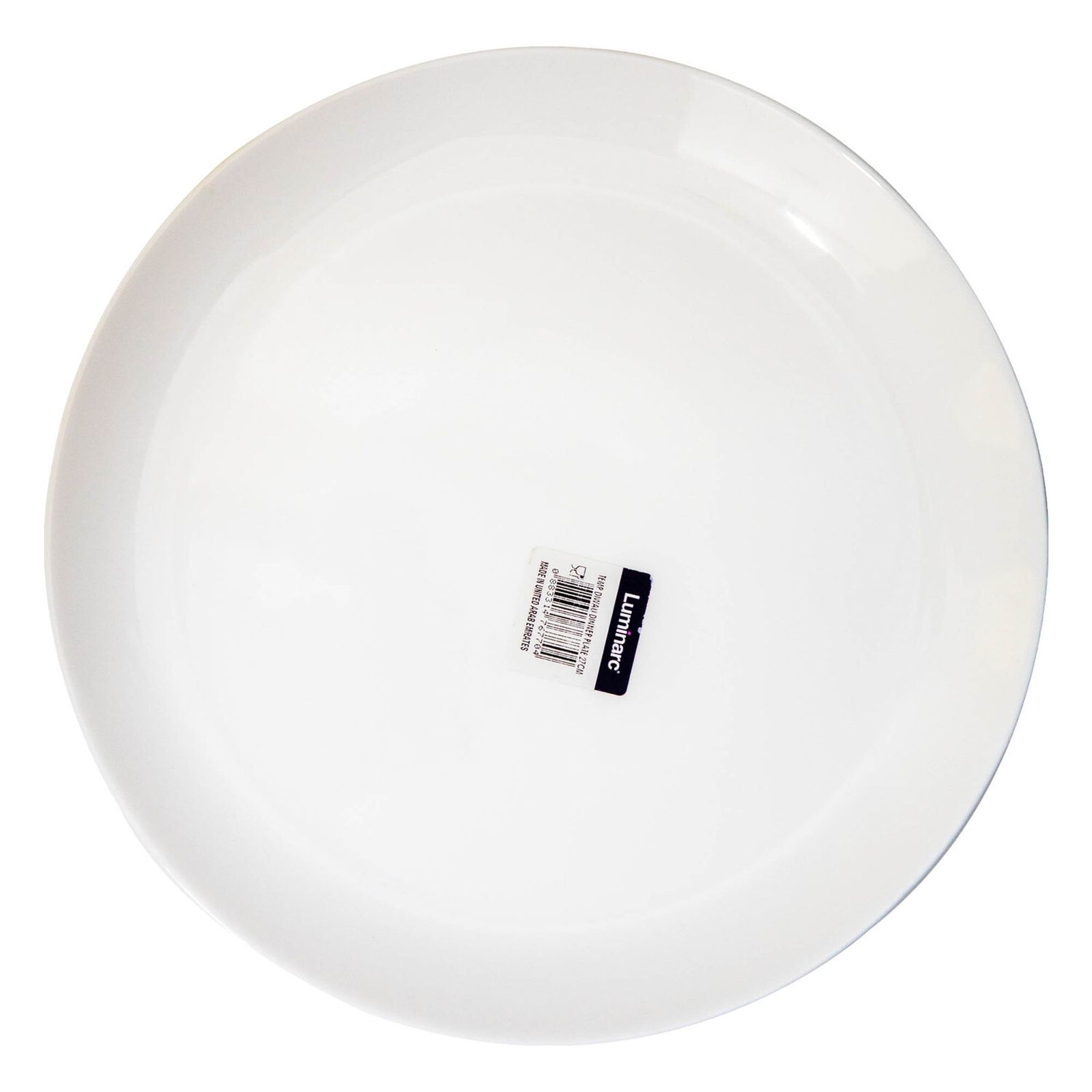 Luminarc Diwali White Dinner Plate Set - 27cm, 6 Pieces (P6040)