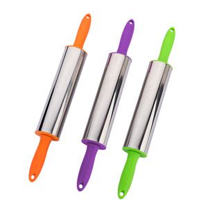 Roling Pin Steel Plastic Handle Rpstph