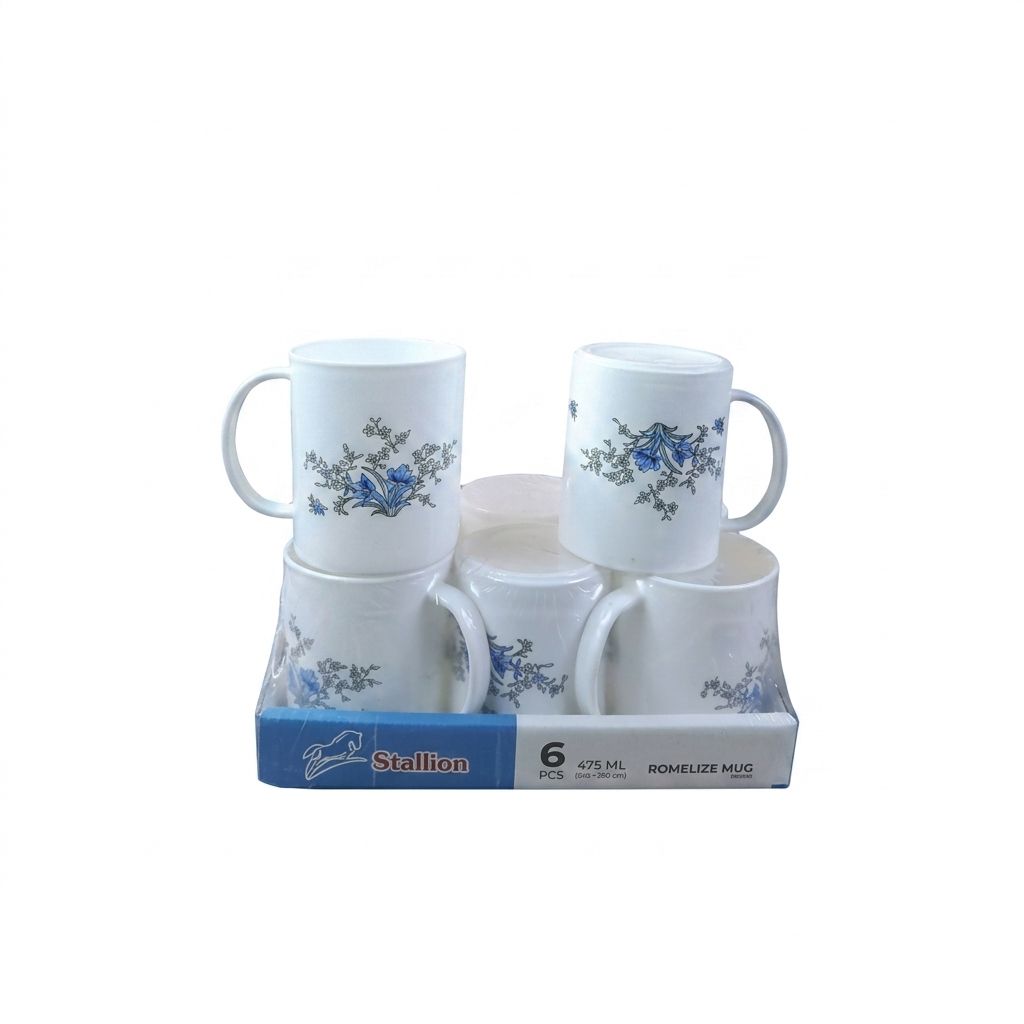Stallion Romalize Plasic Mug 475ml 6pc