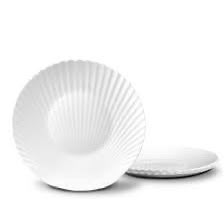 Sig Shell White Dessert Plate 6pc Sgnbp70t