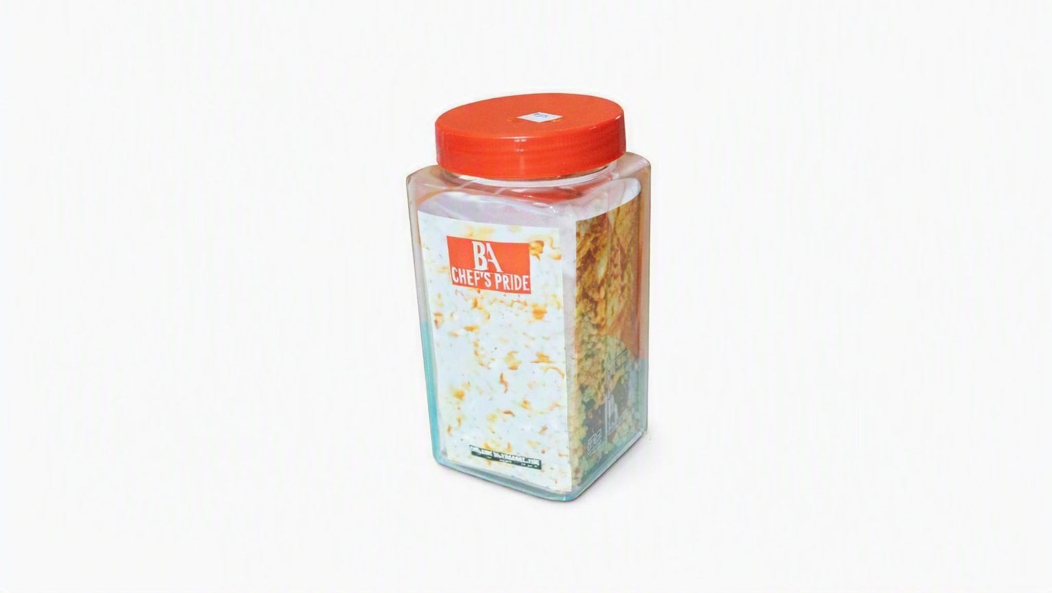 Bon Appétit Square Glass Jar - 2L with Red/Black Lid (HMBA103)