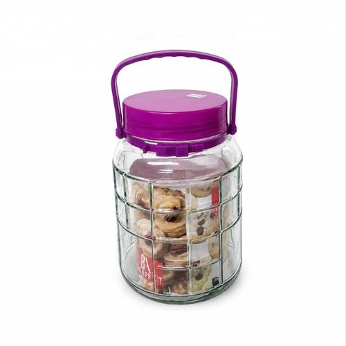 Bon Appétit Glass Jar - 3L Round with Red Lid (HMBA96)