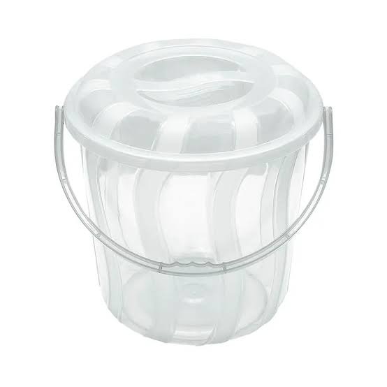Kenstar Clear Bucket - 10L Plastic Bucket with Lid (BKT10C)