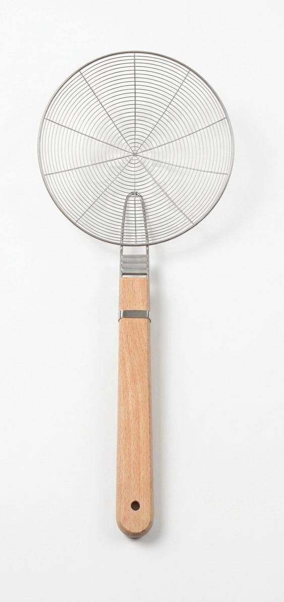 Wood Handle Steel Ladle - 26cm (WHCS26)