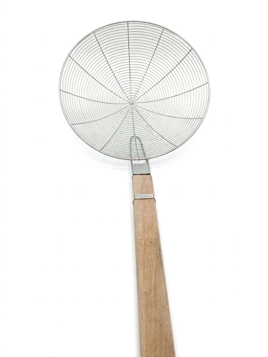 Wood Handle Steel Ladle - 32cm (WHCS32)